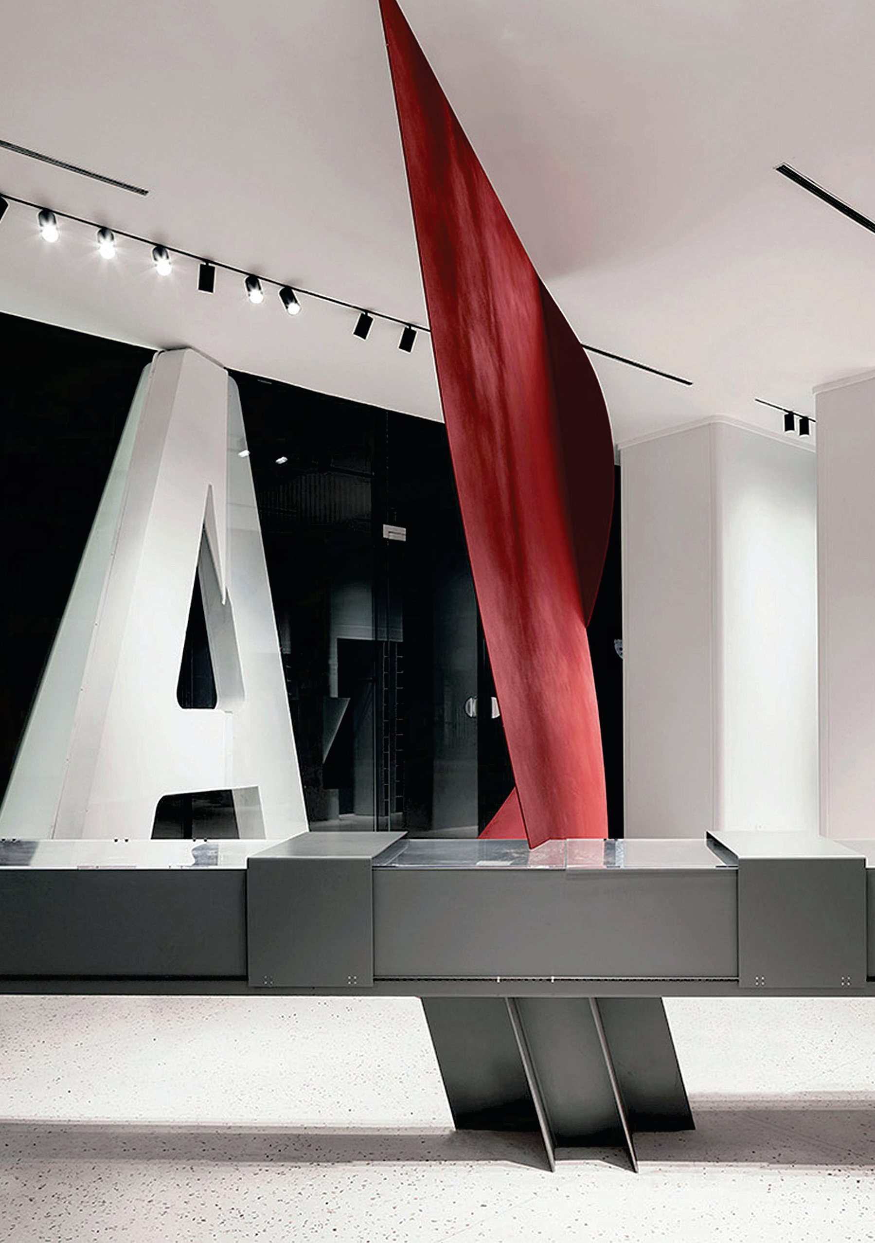 A Ryntech-lit showroom interior